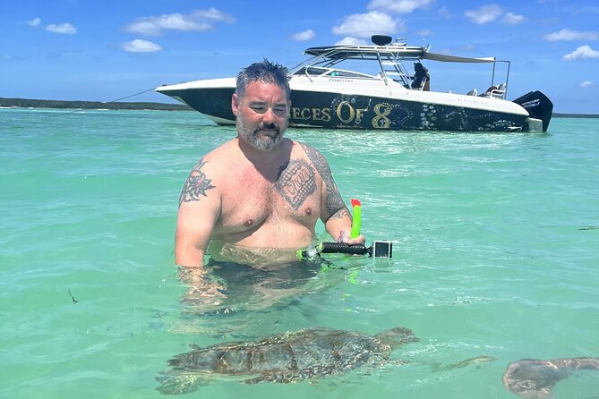 Experience The Eleutheras and Pink Sands Beach - Harbour Island snorkel with green turtles and the lunch break with views