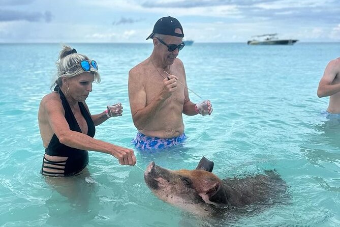 Half Day Swimming Pigs on Rose Island, Snorkeling and Lunch - Lunch and beach-bar time at Footprints: the included break that keeps the day pleasant
