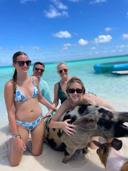 Nassau: 3-Island Snorkel Tour with Pigs, Beach Club, & Lunch - Getting to the boat: pickup points and how the 4-hour timing feels