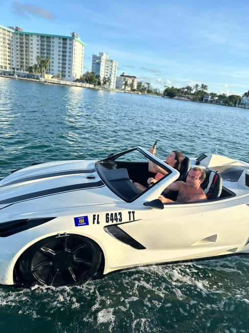 Nassau Bahamas: 30 minute Jetcar Rental on Paradise Island - Arriving at Antiki Floating Bar and Grill in Nassau
