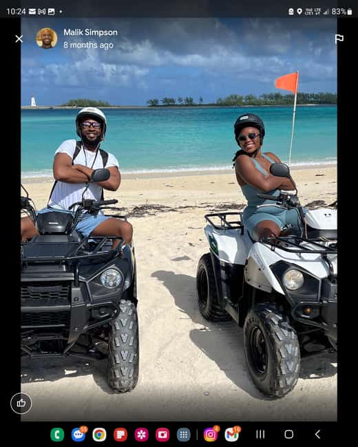 Nassau, Bahamas: ATV Quad Bike Rental - Your Music, Your Pace: Why the Bluetooth Stereo Matters