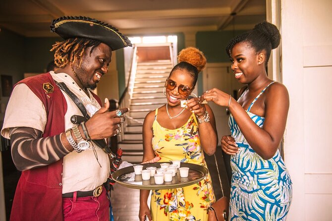 Nassau Bahamas Pirate Rum Tour - Your crew and the pirate-mini-bus vibe