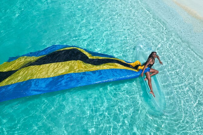 Nassau Clear Kayak Drone Photoshoot- Floating Dress - Saunders Beach setup: what the 75 minutes feels like