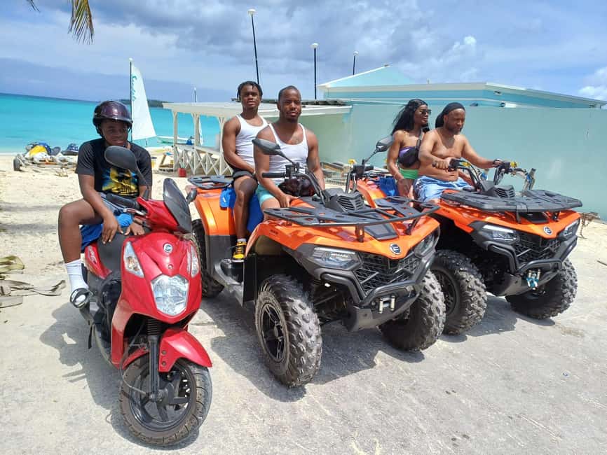 Nassau: Guided Scooter/ATV Rental or Tour w/Beach Day Bundle - Meeting Prince George Wharf, then walking to Tourism Police Station