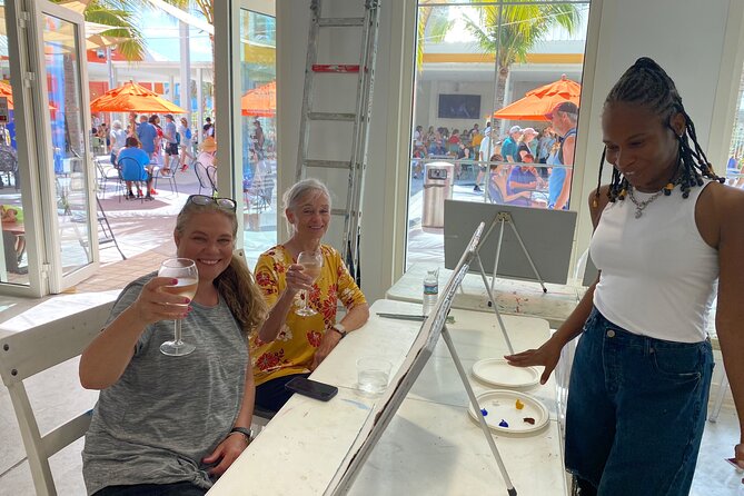 Paint and Sip at the Gallery and Wine Bar - Timing at noon, fitting it into a cruise day without stress