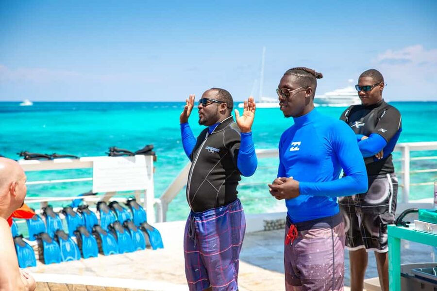 Pearl Island Beach: Full-day Snorkelling with Lunch - Kayaks, standup paddle boards, and water trampoline time