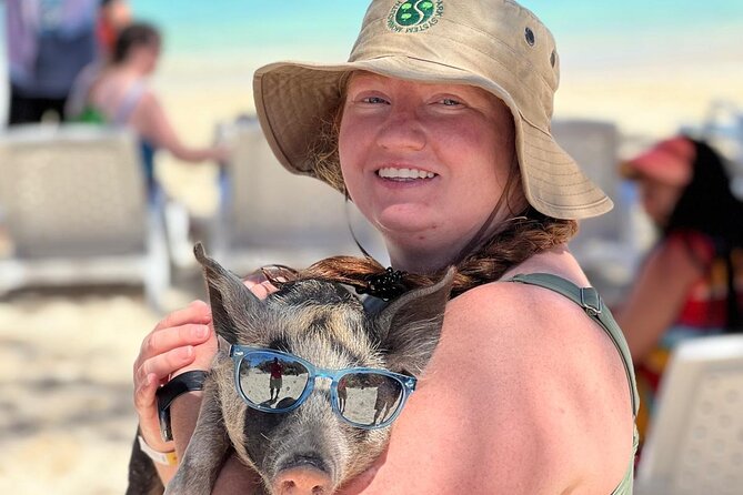The Ultimate Bahamian Beach Day: Pigs, Jet Ski, Snorkeling & More - Pig Beach at Athol Island: the part you’ll talk about later